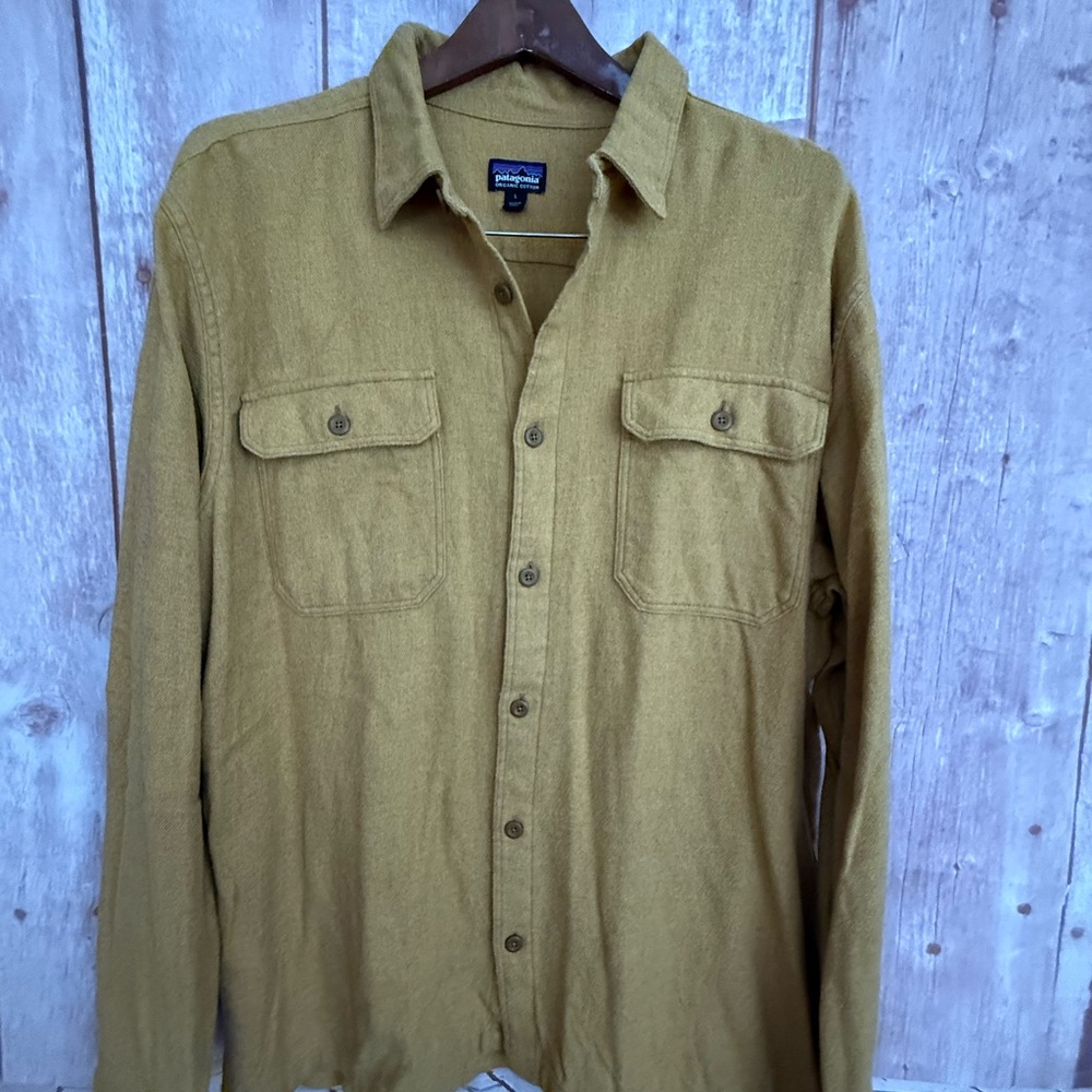 Patagonia Organic Cotton Tan Shirt